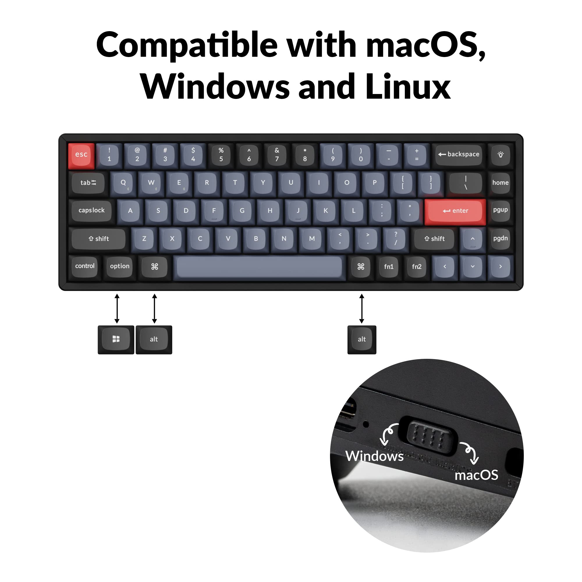 Keychron K6ProQMK/VIAワイヤレスカスタムメカニカルキーボード Keychron-K5-Max-QMK-VIA-ultra-